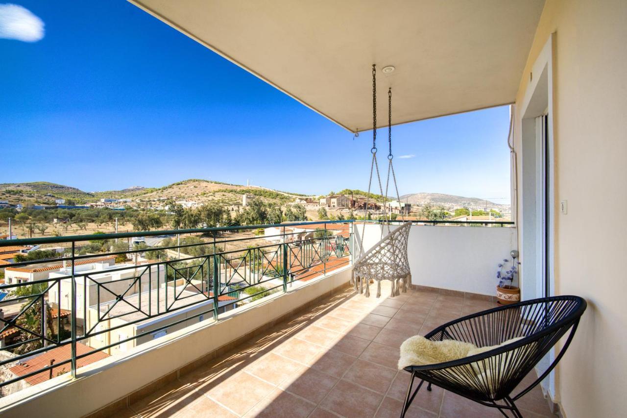 Sea & Mountain Apartment Close To Port And City Lávrion Zewnętrze zdjęcie