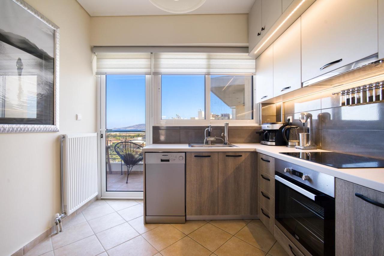 Sea & Mountain Apartment Close To Port And City Lávrion Zewnętrze zdjęcie