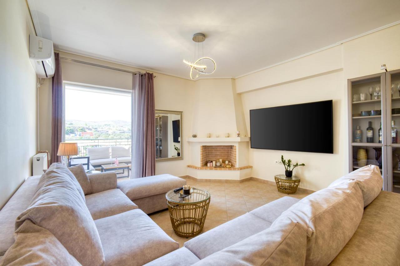 Sea & Mountain Apartment Close To Port And City Lávrion Zewnętrze zdjęcie