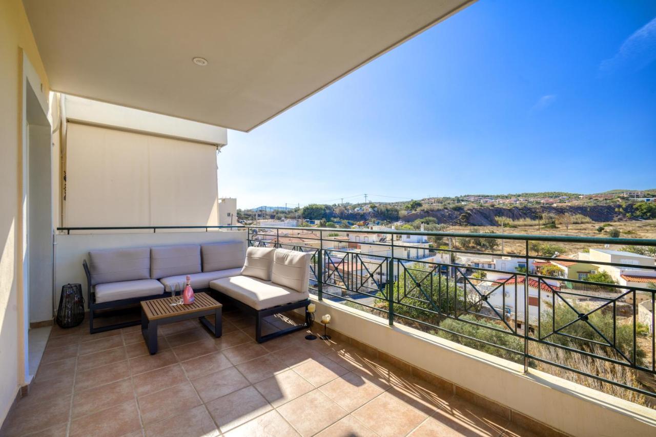 Sea & Mountain Apartment Close To Port And City Lávrion Zewnętrze zdjęcie